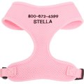 Frisco Small & Medium Breed Soft Mesh Personalized Back Clip Dog Harness, 12 to 16.5-in chest, Pink