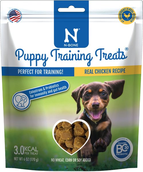 N-Bone Puppy Training Real Chicken Recipe Grain-Free Dog Treats, 6-oz pouch slide 1 of 4