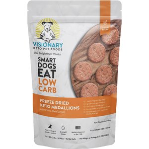 Visionary Pet Foods Keto Medallions Chicken Recipe Grain-Free Freeze-Dried Dog Food, 25-oz pouch