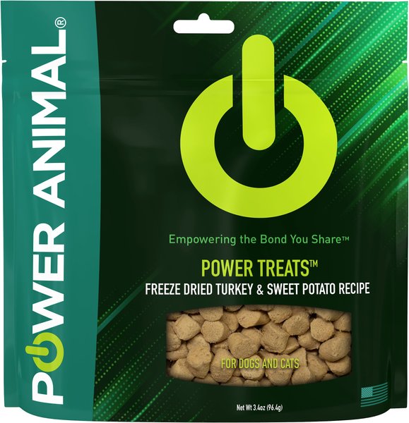 POWER Animal POWER TREATS Turkey & Sweet Potato Recipe Freeze Dried Cat & Dog Treats, 3.4-oz bag slide 1 of 6