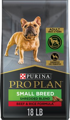 Purina Pro Plan Specialized Shredded Blend Beef & Rice Formula High Protein Small Breed Dry Dog Food, slide 1 of 1