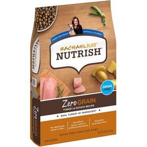 Rachael Ray Nutrish Zero Grain Natural Turkey & Potato Recipe Grain-Free Dry Dog Food, 26-lb bag