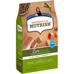 Rachael Ray Nutrish Zero Grain Natural Chicken & Sweet Potato Recipe Grain-Free Dry Dog Food, 5.5-lb bag