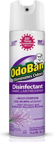 OdoBan Disinfectant Fabric & Air Freshener Lavender Spray, 14.6-oz bottle slide 1 of 6