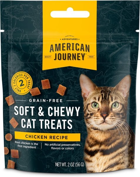 American Journey Chicken Recipe Grain-Free Soft & Chewy Cat Treats, 2oz slide 1 of 7
