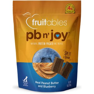 Fruitables pb ‘n joy Real Peanut Butter & Blueberry Dog Treats, 6-oz bag