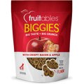 Fruitables Biggies With Real Crispy Bacon & Apple Dog Treats, 16-oz bag