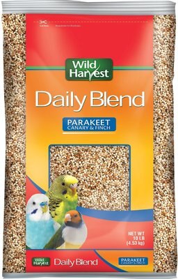 Wild Harvest Daily Parakeet, Canary & Finch Bird Food, 10-lb bag, slide 1 of 1