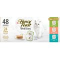 Fancy Feast Gourmet Petites Pate Collection Variety Pack Wet Cat Food, 2.8-oz tray, case of 24