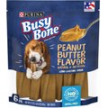 Busy Bone Peanut Butter Flavor Dog Dental Treats, 21-oz pouch