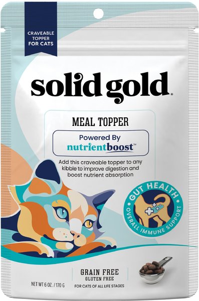 Solid Gold NutrientBoost Grain-Free Cat Food Topper, 16-oz bag slide 1 of 7