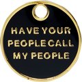 Trill Paws Call My People Personalized Dog & Cat ID Tag