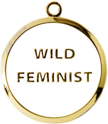 Trill Paws Wild Feminist Personalized Dog & Cat ID Tag, slide 1 of 1