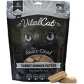 Vital Essentials Rabbit Dinner Patties Grain-Free Limited Ingredient Freeze-Dried Cat Food, 8-oz bag