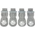 Frisco Cable Knit Dog Socks, Marled Gray, Size 7