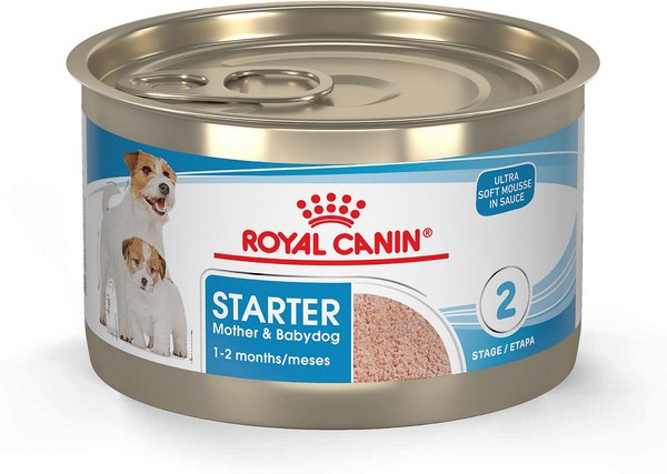 Royal Canin Starter Mousse Mother & Babydog Canned Dog Food, 5.1-oz, case of 24 slide 1 of 9