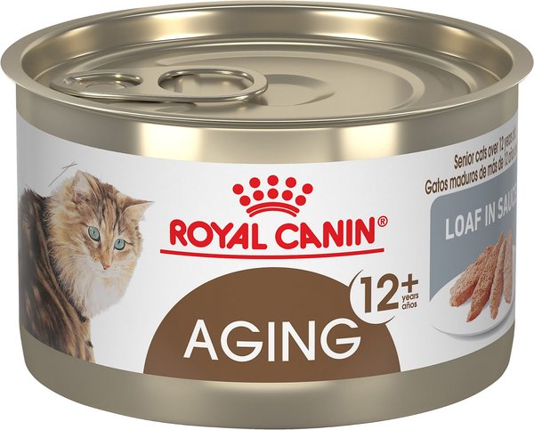 Royal Canin Aging 12+ Loaf In Sauce Canned Cat Food, 5.1-oz, case of 24 slide 1 of 6