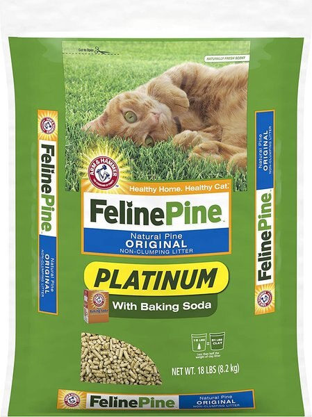Feline Pine Platinum Natural Pine Cat Litter, 18-lb bag slide 1 of 6