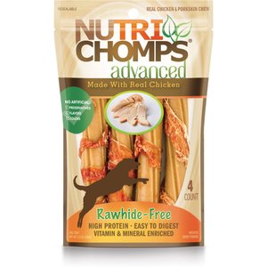 Nutri Chomps Advanced 6" Chicken Twists Dog Treats, 4 count
