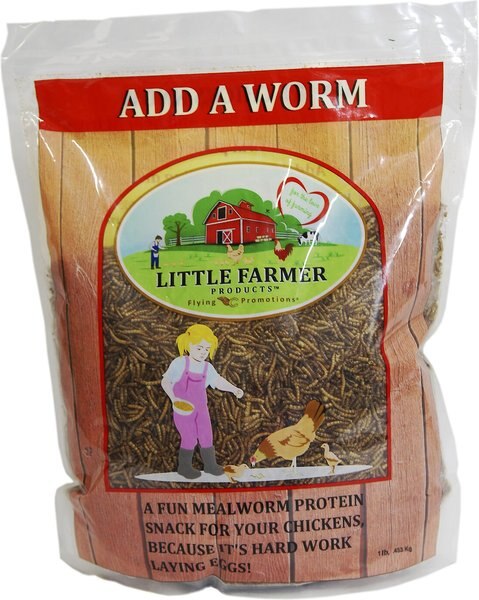 Little Farmer Products Add a Worm Chicken Treats, 1-lb bag slide 1 of 5