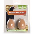 My Favorite Chicken Rubber Nest Eggs, 2 count, Brown