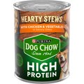 Dog Chow Hearty Stews With Real Chicken & Vegetables In Savory Gravy High Protein Wet Dog Food, 13-oz can, case of 12