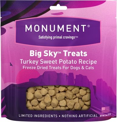 Monument Big Sky Turkey & Sweet Potato Recipe Freeze-Dried Dog & Cat Treats, 3.3-oz bag, slide 1 of 1