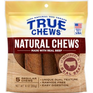 True Chews Natural Chews Real Beef Dog Treats, 5 count