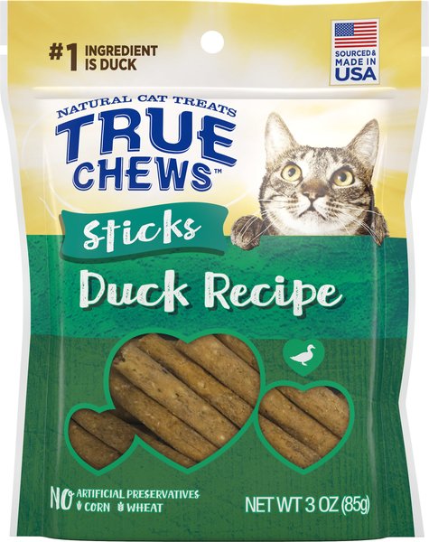 True Chews Sticks Duck Recipe Cat Treats, 3-oz bag slide 1 of 4