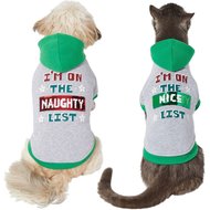 Frisco Flip Sequin Naughty/Nice List Dog & Cat Hoodie