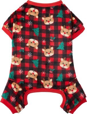 Frisco Reindeer Plaid Dog & Cat Cozy Plush Fleece PJs, slide 1 of 1