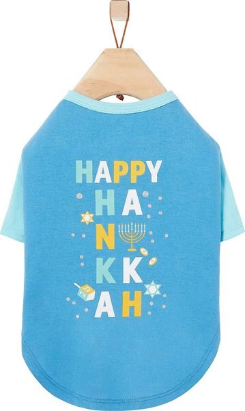 Frisco Happy Hanukkah Dog & Cat T-shirt, X-Small slide 1 of 8