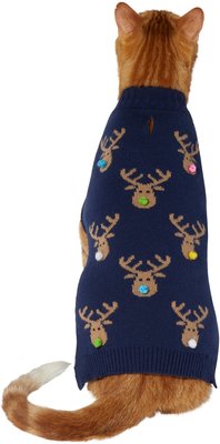 Frisco Reindeers with Pom Pom Noses Dog & Cat Christmas Sweater, slide 1 of 1