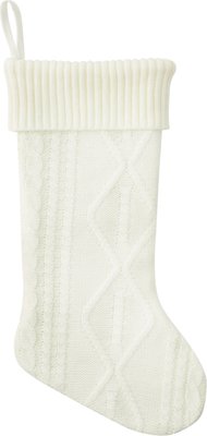 Frisco Cream Cable Knit Pet Stocking, One Size, slide 1 of 1