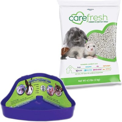 Ware Lock-N-Litter Small Animal Litter Pan, Color Varies, Regular & Carefresh Rabbit & Ferret Litter, 4.5-lb bag, slide 1 of 1