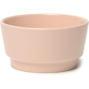 Waggo Gloss Ceramic Dog Bowl, Rose, 8-cup