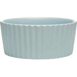 Waggo Ripple Ceramic Dog Bowl, Cloud, 8-cup