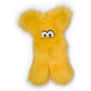 West Paw Darby Squeaky Stuffing-Free Plush Dog Toy, Lemon