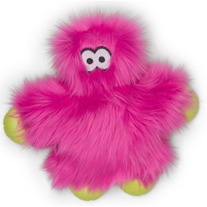 West Paw Ruby Squeaky Plush Dog Toy, Hot Pink