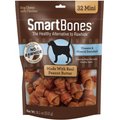 SmartBones Mini Peanut Butter Dog Treats, 32 count