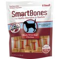 SmartBones Real Chicken Small Chews Dog Treats, 6 count