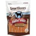 SmartBones Stuffed Twistz Peanut Butter Dog Treats, 6 count