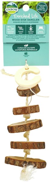 Oxbow Enriched Life Wood Disk Dangler Small Animal Toy slide 1 of 4