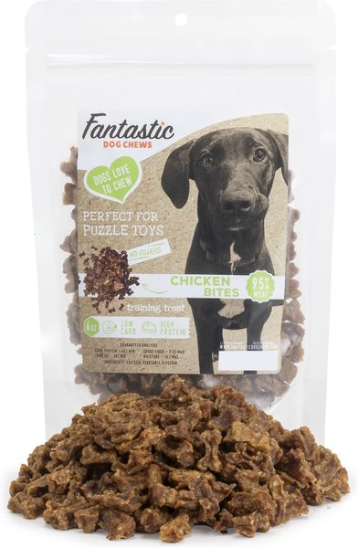 Fantastic Dog Chews 95% Chicken Bites Dog Treats, 6-oz bag slide 1 of 1