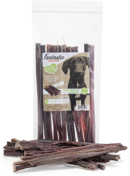 Fantastic Dog Chews Mini Bully Sticks Grain-Free Dog Treats, 9-in, 6-oz bag slide 1 of 1