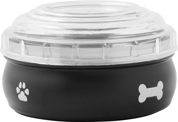 Frisco Travel Non-skid Stainless Steel Dog & Cat Bowl, Black, 1.5 Cups slide 1 of 8