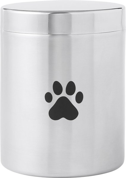 Frisco Fish Bone Print Stainless Steel Storage Canister, Silver, 10.5 Cups slide 1 of 6