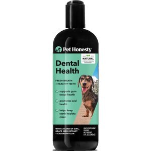 PetHonesty Oral Hygiene Pumpkin-Peanut Butter Flavor Dog Dental Water Additive, 8-oz bottle
