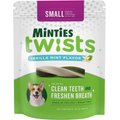Minties Twists Vanilla Mint Small Dental Dog Treats, 12-oz bag