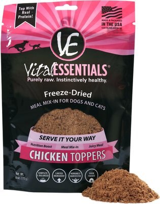 Vital Essentials Chicken Freeze-Dried Raw Grain-Free Dog & Cat Food Topper, slide 1 of 1